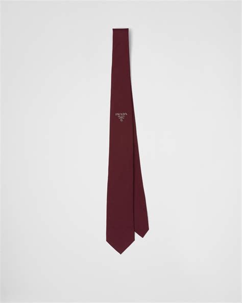 prada silk tie|prada tie clip.